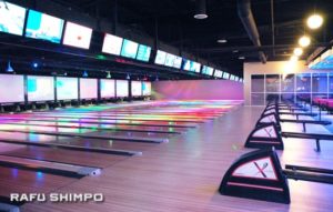 The new X Lanes, a two-year, $6 million reboot of the former Little Tokyo Bowl, officially opened for business on June 6 in the Little Tokyo Galleria at Third Street and Alameda. (MIKEY HIRANO CULROSS/Rafu Shimpo)